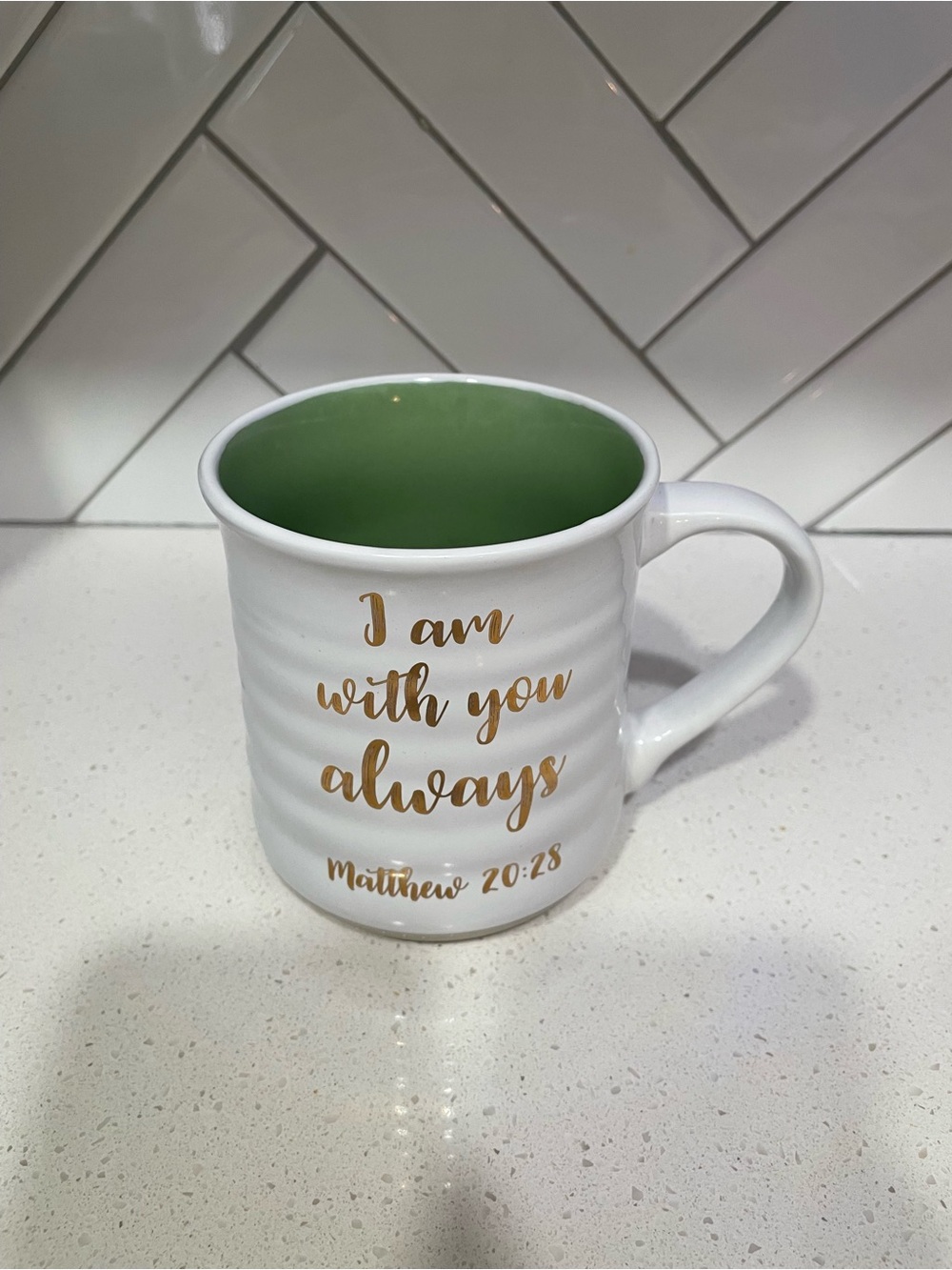 Christian Faith Jesus Ceramic Mug Matthew *28:20* Misprint